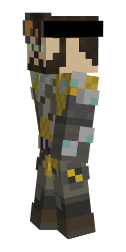 Black skin: body, left side render