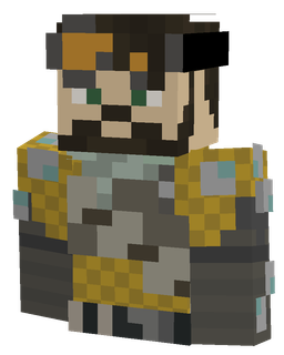 Black skin: bust render
