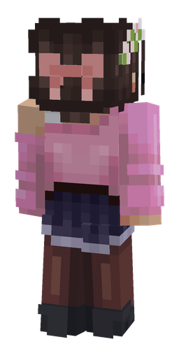 Pink skin: body, back render