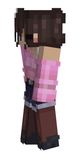 Pink skin: body, left side render