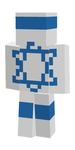 Blue skin: body, front render