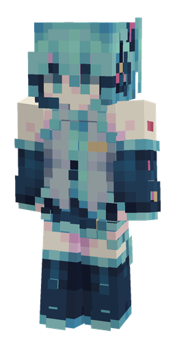 Blue skin: body, front render