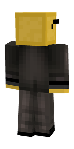 Black skin: body, back render