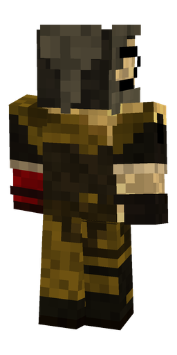 Black skin: body, back render