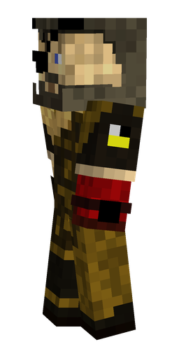 Black skin: body, left side render