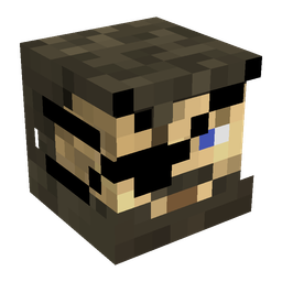 Black skin: head render