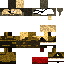Black skin: raw texture render