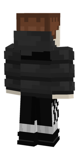 Black skin: body, back render