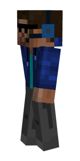 Black skin: body, left side render
