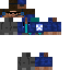 Black skin: raw texture render