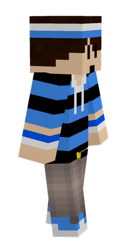 Black skin: body, right side render