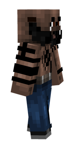 Black skin: body, right side render