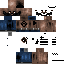 Black skin: raw texture render