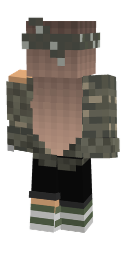 Black skin: body, back render