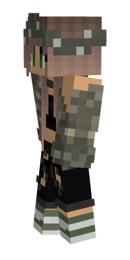 Black skin: body, left side render