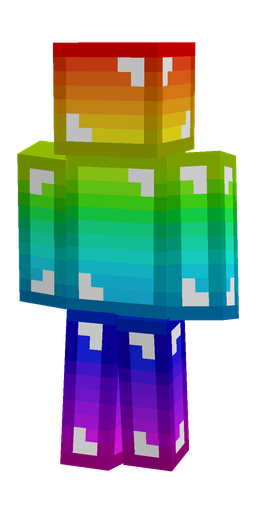 Blue skin: body, back render