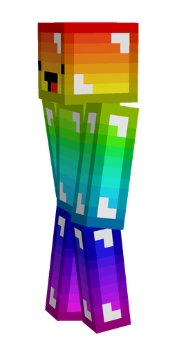 Blue skin: body, left side render