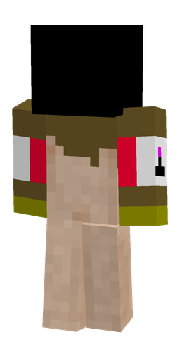 Black skin: body, back render