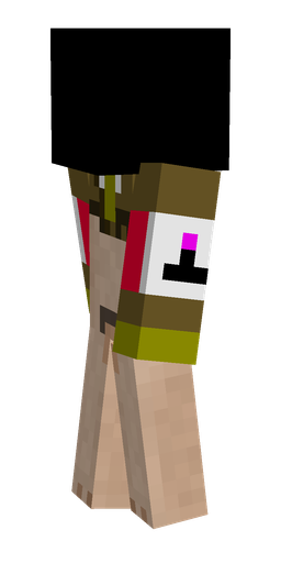 Black skin: body, left side render