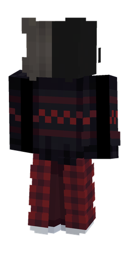 Black skin: body, back render
