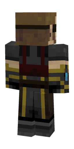 Black skin: body, back render