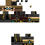 Black skin: raw texture render