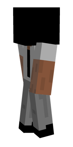 Black skin: body, left side render