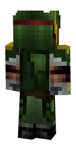Black skin: body, back render