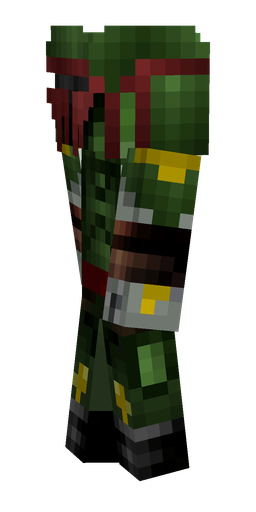 Black skin: body, left side render