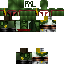 Black skin: raw texture render