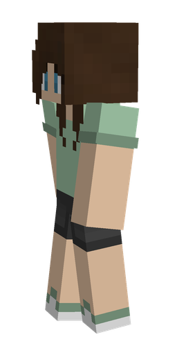 Brown skin: body, left side render