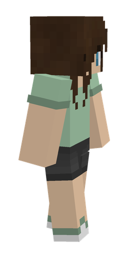 Brown skin: body, right side render