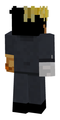 Black skin: body, back render