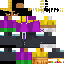 Black skin: raw texture render