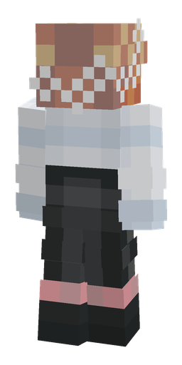 Black skin: body, back render