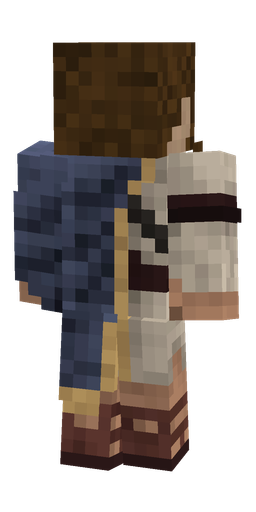 Blue skin: body, back render