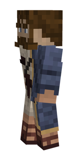 Blue skin: body, left side render