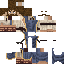 Blue skin: raw texture render