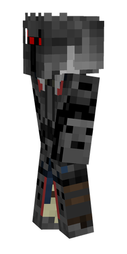 Black skin: body, left side render