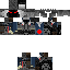 Black skin: raw texture render