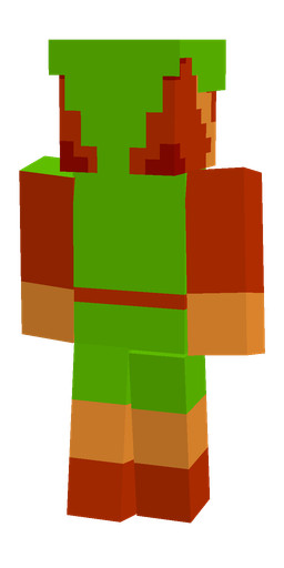 Brown skin: body, back render