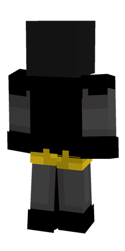 Black skin: body, back render