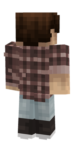 Black skin: body, back render
