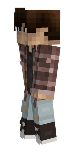 Black skin: body, left side render