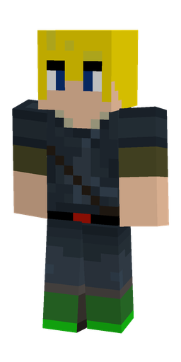 Blue skin: body, front render