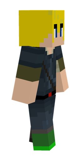 Blue skin: body, right side render