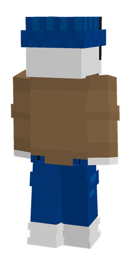 Blue skin: body, back render