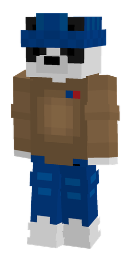 Blue skin: body, front render