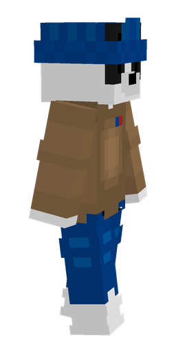 Blue skin: body, right side render