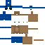 Blue skin: raw texture render
